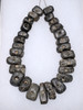 FIRST TIME EVER MUSEUM-CLASS COMPLETE STONE OLMEC PRE-COLUMBIAN JEWELRY BEAD NECKLACE  *PC703