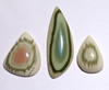 GROUP OF 3 ROYAL IMPERIAL JASPER CABOCHON GEMSTONES  *G52