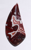 LARGE RED LAGUNA LACE AGATE CABOCHON GEMSTONE  *G43