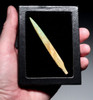 RARE GREEN STAINED ANCIENT SARMATIAN BONE ARROWHEAD FROM AN EASTERN SCYTHIAN NOMAD HORSEBACK WARRIOR  *LUR480