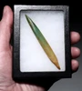 BEST OF THE COLLECTION RARE GREEN STAINED ANCIENT SARMATIAN BONE ARROWHEAD FROM AN EASTERN SCYTHIAN NOMAD HORSEBACK WARRIOR  *LUR482