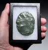 REMARKABLY THIN TENERIAN AFRICAN NEOLITHIC GREEN JASPER OVATE DISCOIDAL SCRAPER FROM THE PEOPLE OF THE GREEN SAHARA  *CAP495