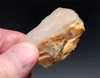 CRO MAGNON AURIGNACIAN UPPER PALEOLITHIC FLINT KNIFE FLAKE TOOL WITH BUTCHERED MEGAFAUNA FOSSIL BONE FROM FAMOUS LA GANE SITE IN FRANCE  *UP096