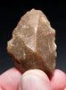 CRO MAGNON AURIGNACIAN UPPER PALEOLITHIC FLINT RABOT PLANER FLAKE TOOL WITH BUTCHERED MEGAFAUNA FOSSIL BONE FROM FAMOUS LA GANE SITE IN FRANCE  *UP093