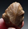 CRO MAGNON AURIGNACIAN UPPER PALEOLITHIC FLINT RABOT PLANER FLAKE TOOL WITH BUTCHERED MEGAFAUNA FOSSIL BONE FROM FAMOUS LA GANE SITE IN FRANCE  *UP093