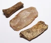 CRO MAGNON AURIGNACIAN UPPER PALEOLITHIC FLINT KNIFE FLAKE TOOL WITH BUTCHERED MEGAFAUNA FOSSIL BONES FROM FAMOUS LA GANE SITE IN FRANCE  *UP092