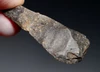 CRO MAGNON AURIGNACIAN UPPER PALEOLITHIC FLINT SCRAPER FLAKE TOOL WITH BUTCHERED FOSSIL HORSE TOOTH FROM FAMOUS LA GANE SITE IN FRANCE  *UP089