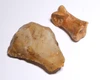 SUPERB CRO MAGNON AURIGNACIAN UPPER PALEOLITHIC FLINT RABOT PLANER FLAKE TOOL WITH BUTCHERED MEGAFAUNA FOSSIL BONE FROM FAMOUS LA GANE SITE IN FRANCE  *UP094