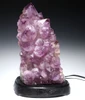 EXCEPTIONAL LARGE GEM AMETHYST CLUSTER CRYSTAL LAMP WITH LED LIGHT 17.5 LBS  / 8 KG  *L3