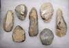 SEVEN SUPREME CAPSIAN AFRICAN NEOLITHIC FLAKE TOOLS FOUND TOGETHER  *CAP277