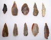 SIXTEEN CHOICE QUALITY CAPSIAN AFRICAN NEOLITHIC STONE ARROWHEADS AND FLAKE TOOLS  *CAP509