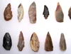 SIXTEEN CHOICE QUALITY CAPSIAN AFRICAN NEOLITHIC STONE ARROWHEADS AND FLAKE TOOLS  *CAP509
