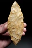 LARGE AFRICAN CAPSIAN NEOLITHIC LEAF BLADE KNIFE MADE FROM PETRIFIED WOOD  *CAP455