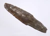 MAYAN PRE-COLUMBIAN BIFACIAL FLAKED CHERT STONE STEMMED SPEARHEAD WITH COMBAT USE WEAR  *PC723