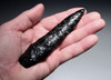 MAYAN PRE-COLUMBIAN  OBSIDIAN PRESTIGE FIGHTING KNIFE DAGGER WITH EXQUISITE FLAKING  *PC720