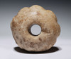 ANCIENT ASSYRIAN MARBLE STONE KNOBBED DISK WAR MACE HEAD WITH BATTLE WEAR FROM THE ANCIENT NEAR EAST  *R376
