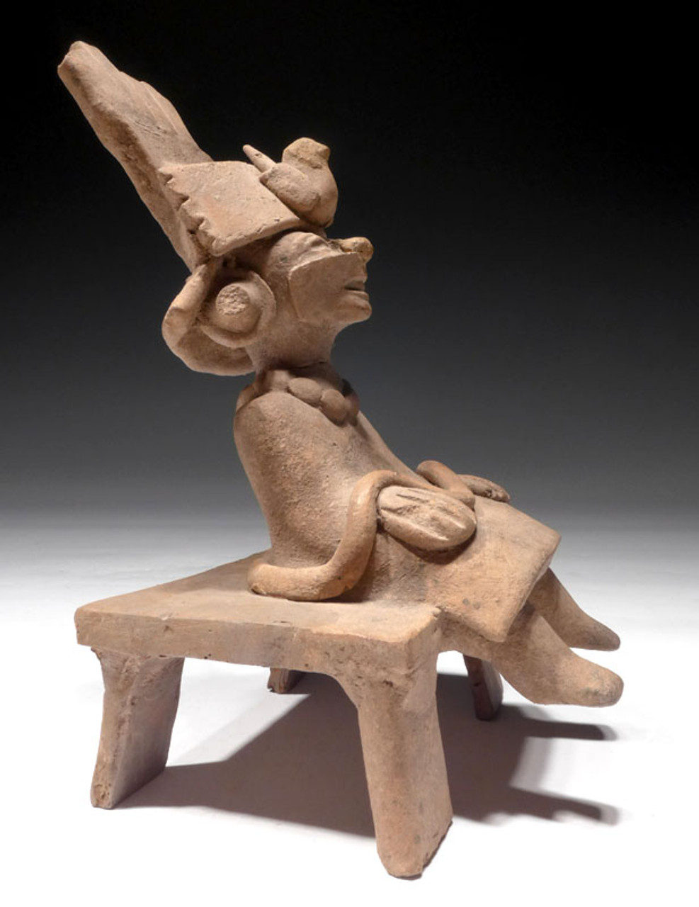 PCX005 - EERIE CERAMIC TLAZOTEOTL AZTEC PRE-COLUMBIAN GODDESS OF SIN, EXCESS AND FORGIVENESS