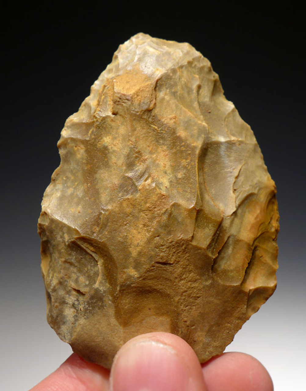 M319 - FINEST NEANDERTHAL FLINT MOUSTERIAN BIFACE HANDAXE FROM FRANCE