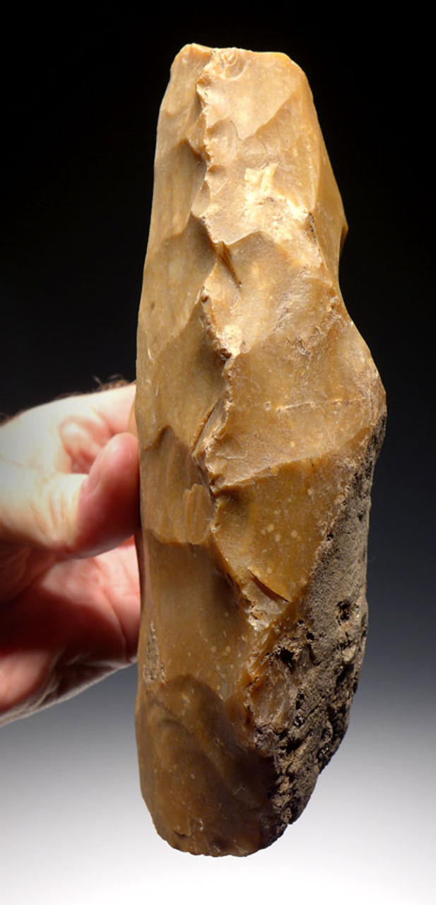 N157 - LARGE SUPERBLY FORMED FRENCH NEOLITHIC "LIVRES DE BEURRE" FLINT BLADE CORE