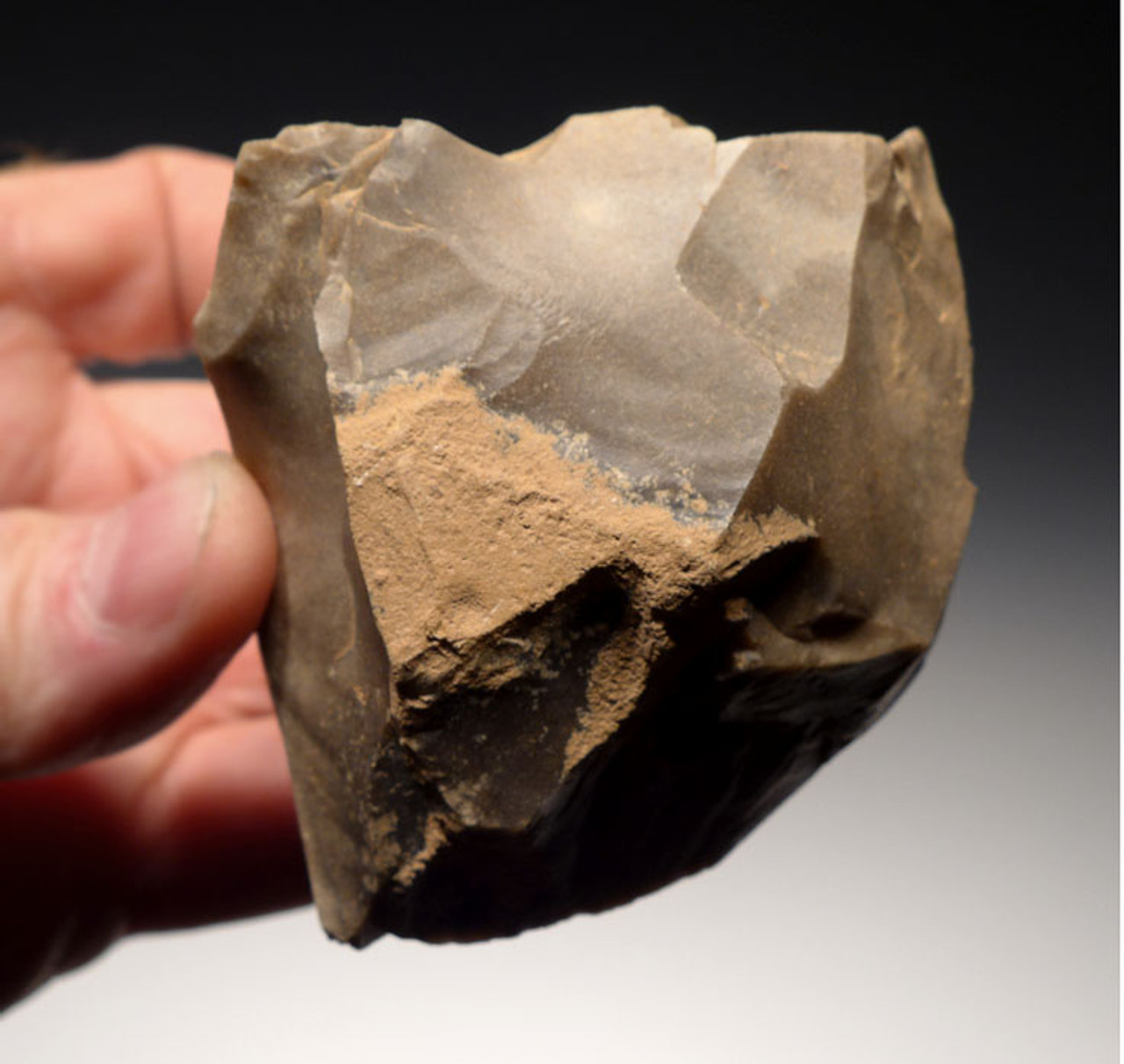 M325 - UPPER PALEOLITHIC FLINT FLAKE TOOL CORE BY CRO-MAGNON HUMANS FROM THE DORDOGNE OF FRANCE