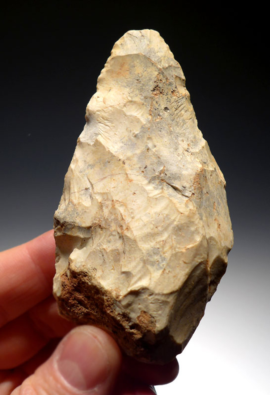 M330 - EXCEPTIONAL NEANDERTHAL MOUSTERIAN FLINT BIFACIAL HANDAXE FROM FRANCE