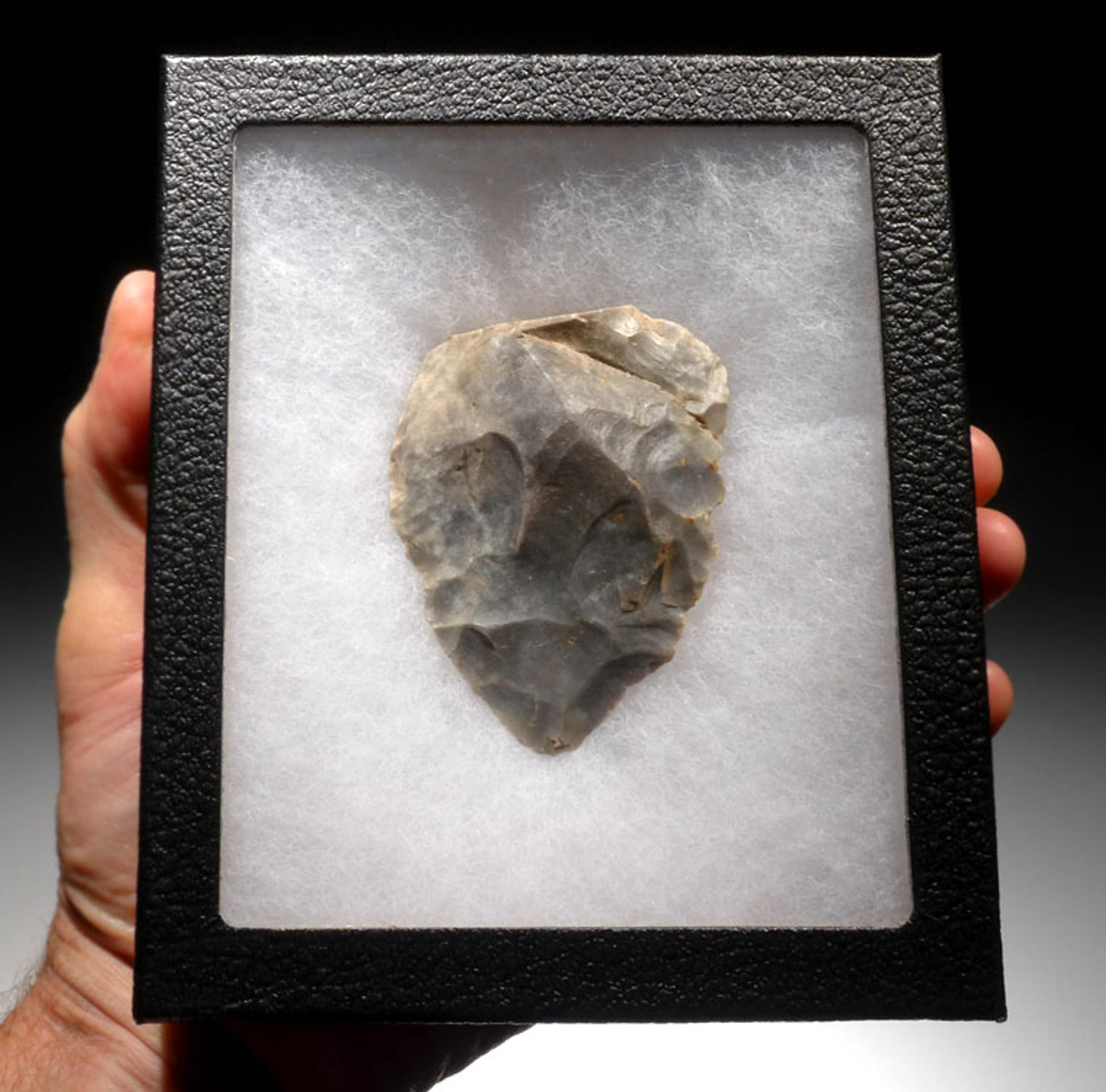 M332 - MAGNIFICENT NEANDERTHAL MOUSTERIAN FLINT CORDIFORM HANDAXE FROM FRANCE