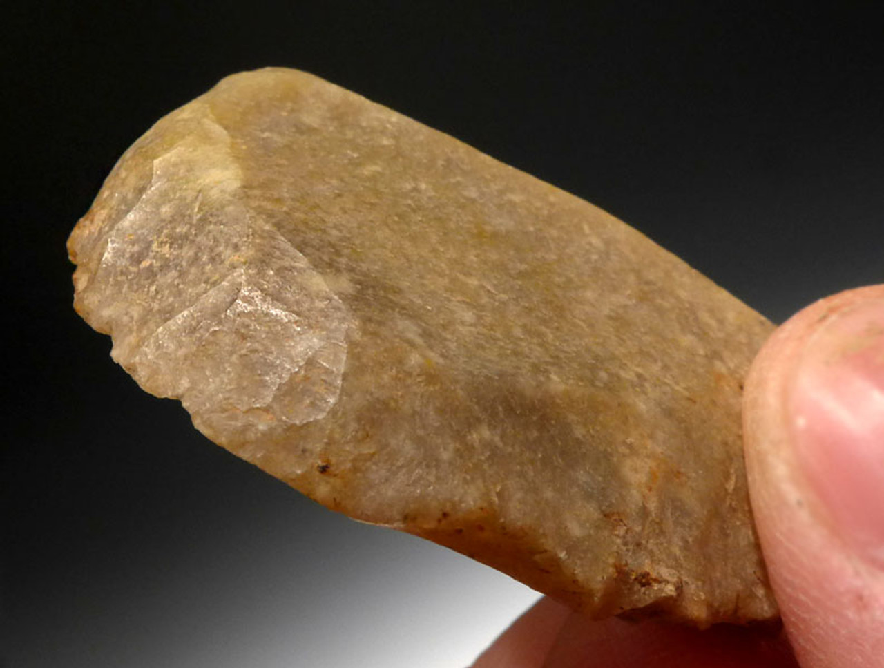 M346 - NEANDERTHAL MOUSTERIAN FLINT END SCRAPER FLAKE TOOL FROM FRANCE