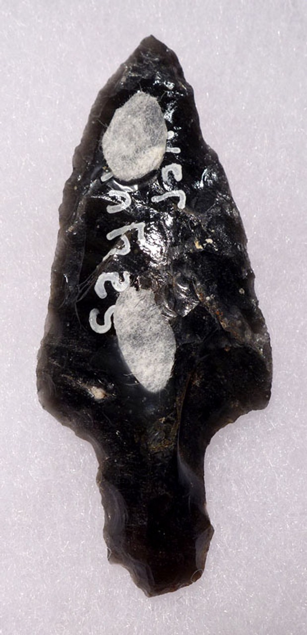 PC241 - SUPERBLY MADE PRE-COLUMBIAN OBSIDIAN ATLATL HEAD PROJECTILE POINT WITH PROVENANCE