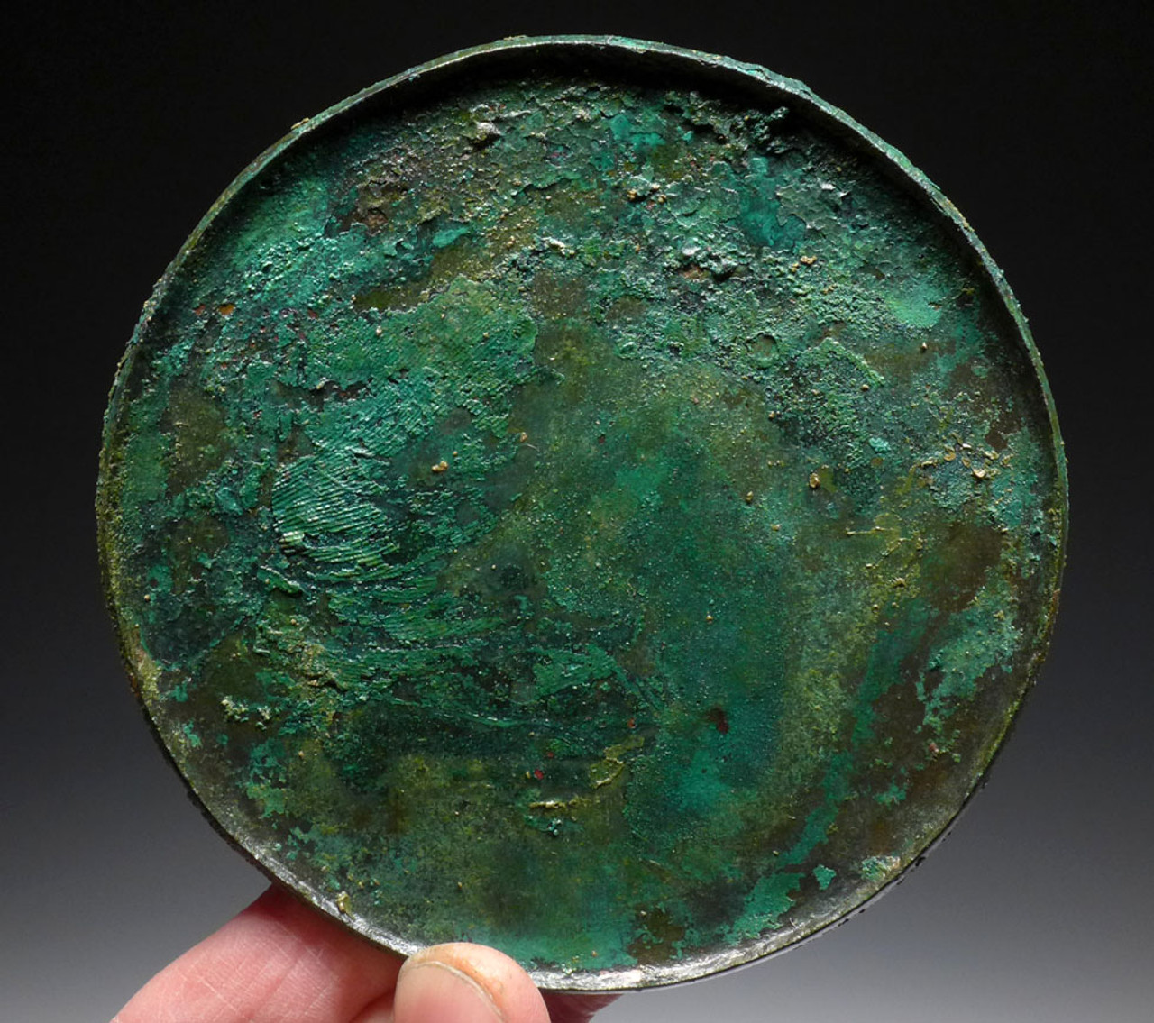 NE166 - RARE ANCIENT BRONZE NEAR EASTERN LURISTAN VOTIVE OFFERING PLATES AND SERVER SET 