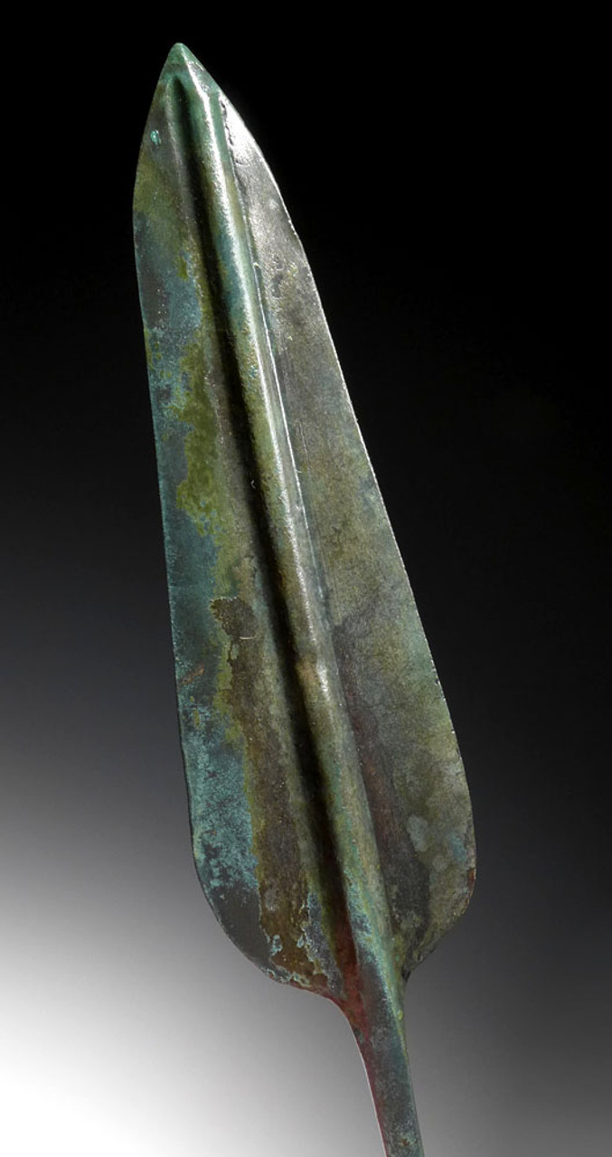 LARGE FINEST MUSEUM-CLASS ANCIENT BRONZE JAVELIN SPEARHEAD FROM THE NEAR EASTERN LURISTAN CULTURE *NE189