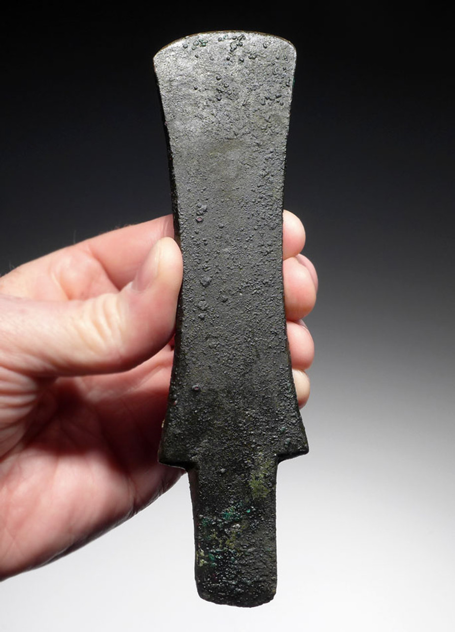 ANCIENT BRONZE SHOULDERED LUGGED AXE OF THE EARLIEST DESIGN FROM THE NEAR EASTERN LURISTAN CULTURE *NE187