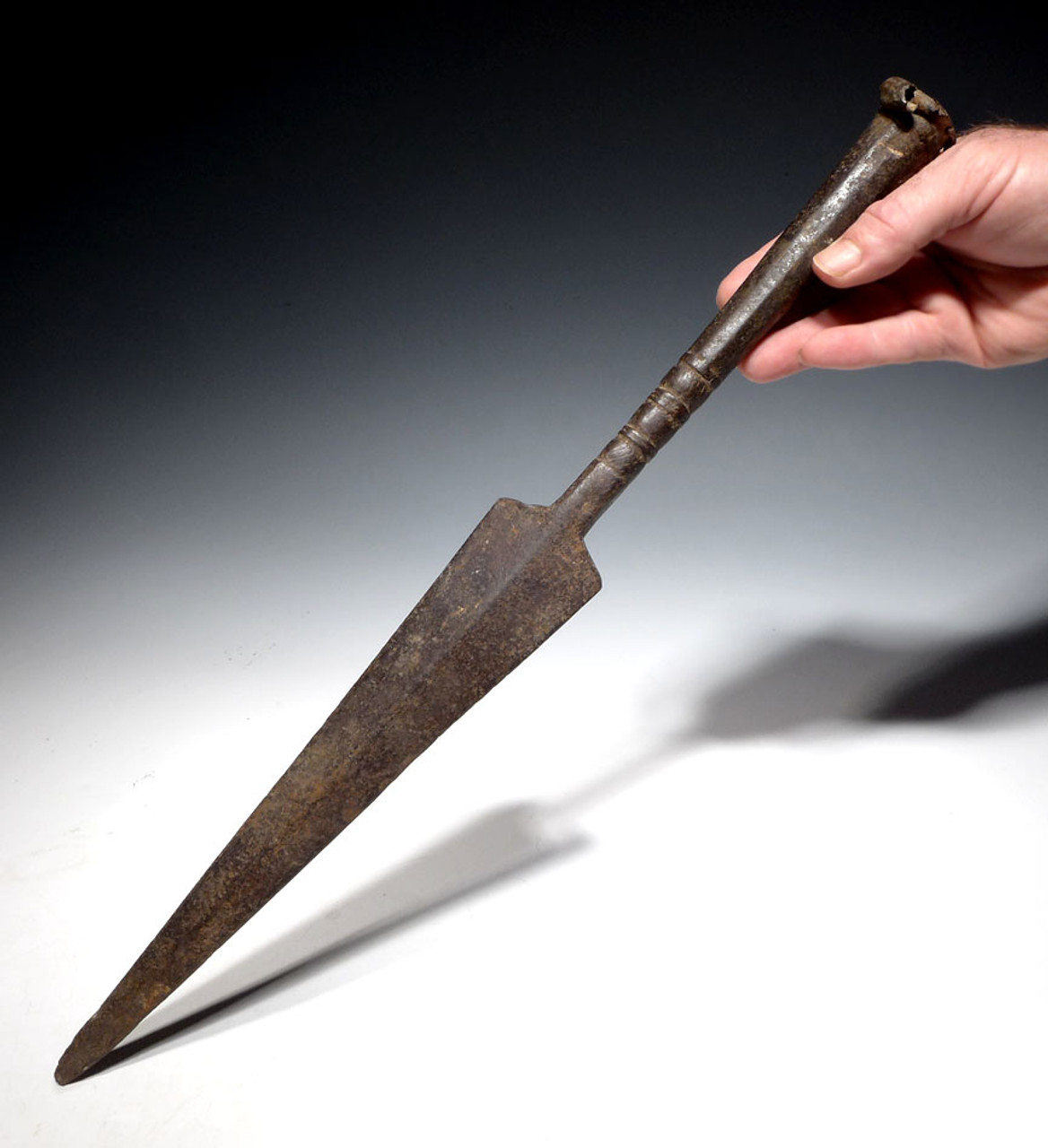 LARGE UMAYYAD DYNASTY ANCIENT IRON SPEAR HEAD FROM THE EARLY ISLAMIC ENEMY OF THE BYZANTINE ROMAN EMPIRE *LUR098