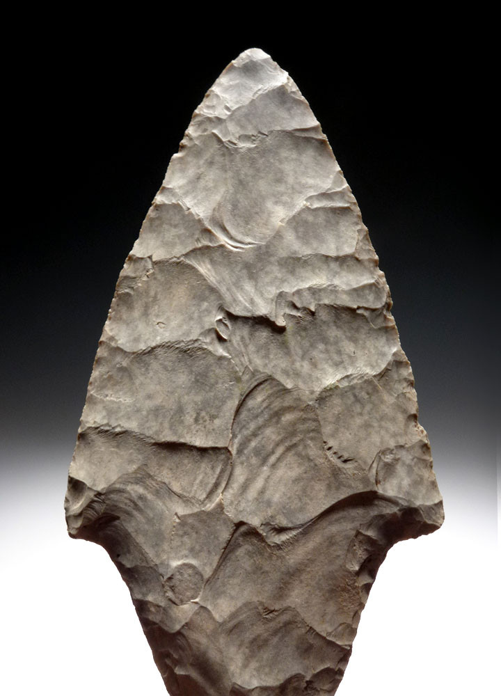 EXO チェン　smt museum ポラロイド PRE-COLUMBIAN LARGE FLAKED BIFACIAL SPEARHEAD MAYAN SPEAR HEAD