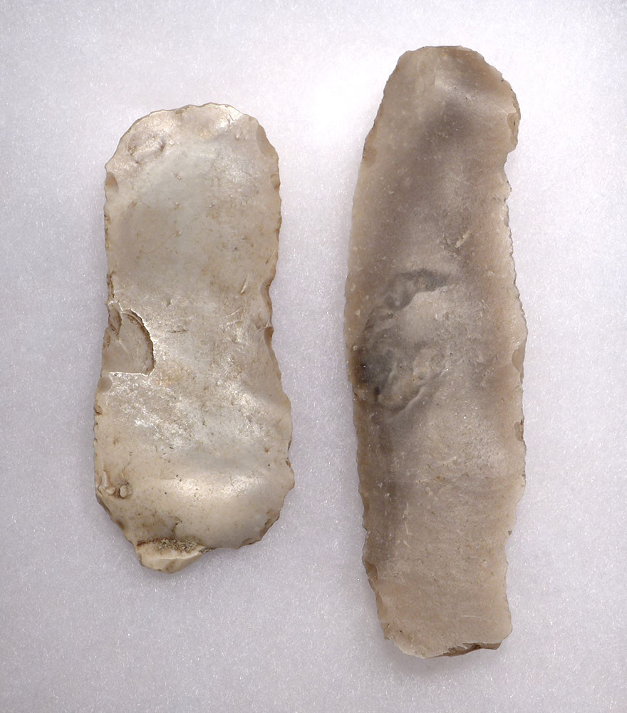 DANISH NEOLITHIC FLINT BLADE TOOLS END SCRAPER