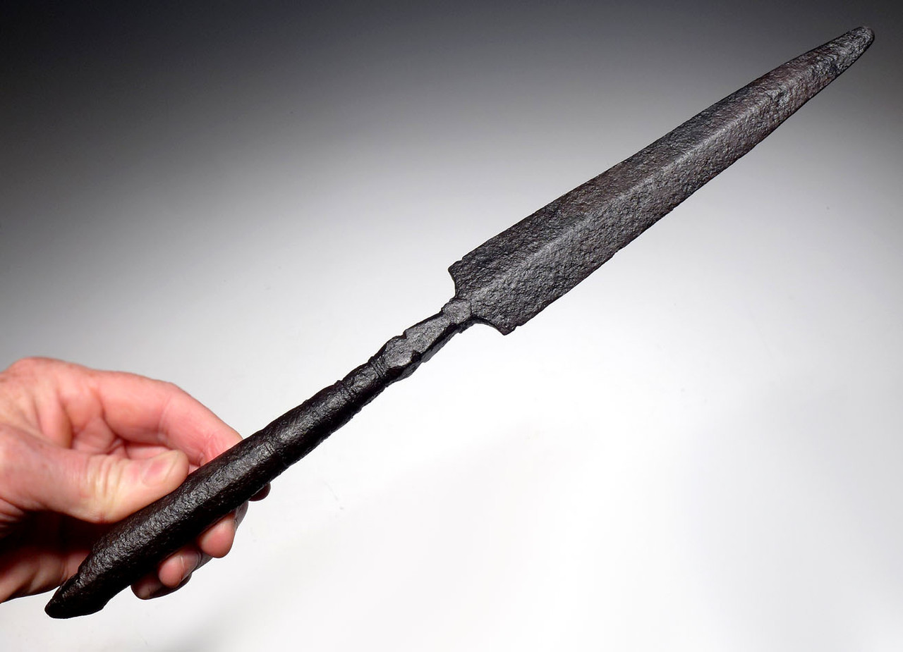 UMAYYAD ANCIENT IRON THROWING JAVELIN SPEARHEAD FROM THE EARLY ISLAMIC ENEMY OF THE BYZANTINE ROMAN EMPIRE *BYZR027