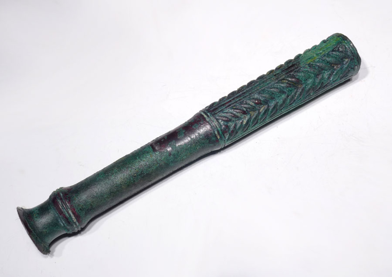 MUSEUM-CLASS HIGHLY DECORATED ANCIENT LURISTAN ROYAL BRONZE BATTLE MACE OF UNUSUALLY LARGE PROPORTIONS *NE135