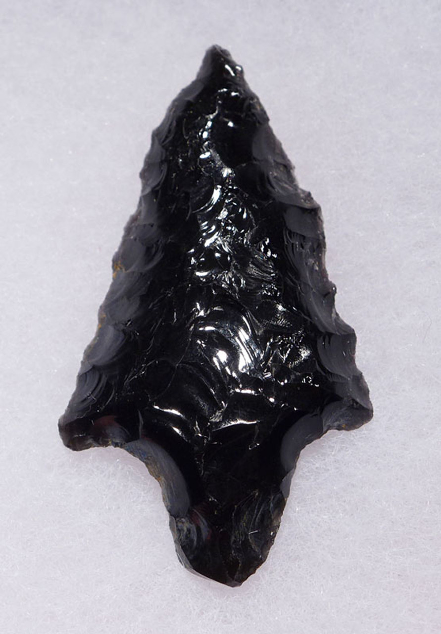 SUPERBLY MADE PRE-COLUMBIAN OBSIDIAN ATLATL HEAD PROJECTILE POINT WITH PROVENANCE *PC242