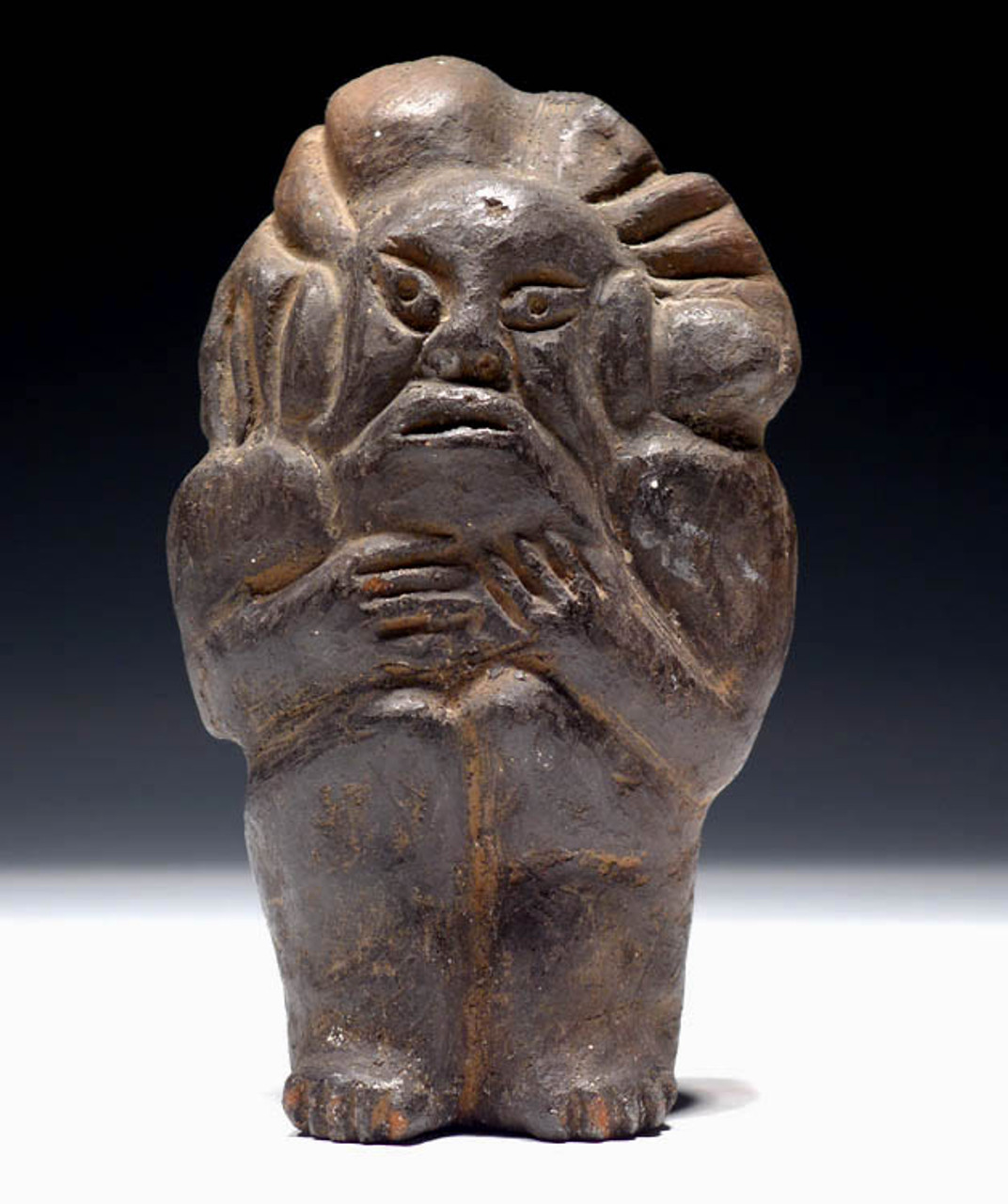 MAYAN PRE-COLUMBIAN SOLID CLAY FIGURE WITH EXCEPTIONAL PRESERVATION *PC082