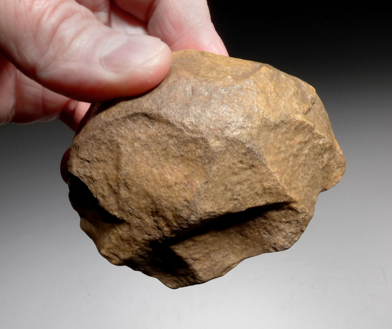 Small chopping tool made on a pebble- of silicified tuff – Objects – eMuseum