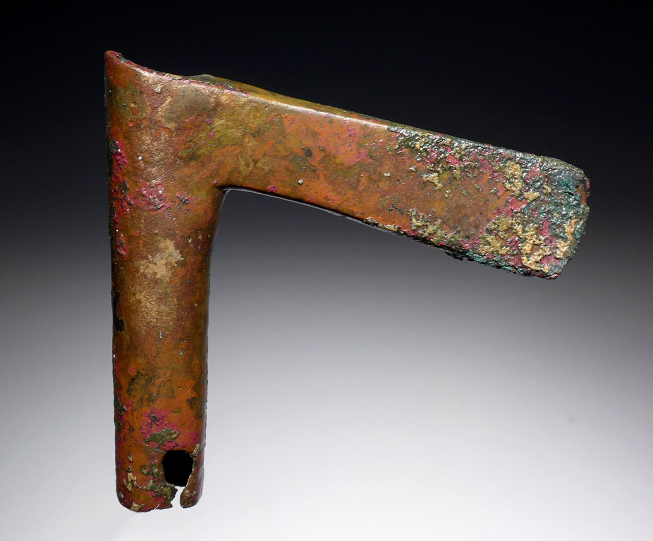 COLORFUL ARMOR-PIERCING LURISTAN BRONZE AXE FROM THE ANCIENT NEAR EAST  *LUR147