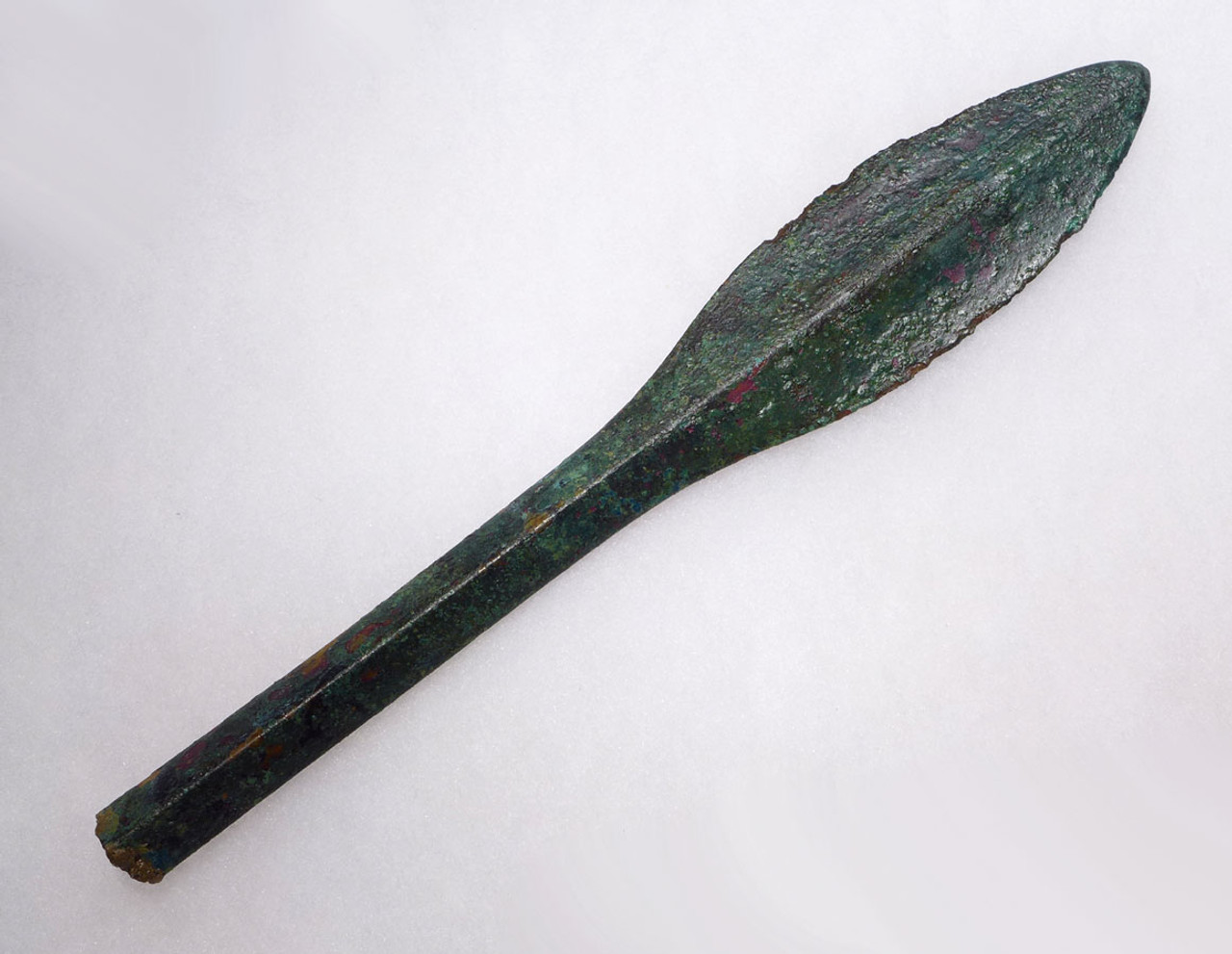 LARGE ANCIENT BRONZE ARTILLERY JAVELIN BOLT SPEARHEAD FROM THE NEAR EAST  *LUR159