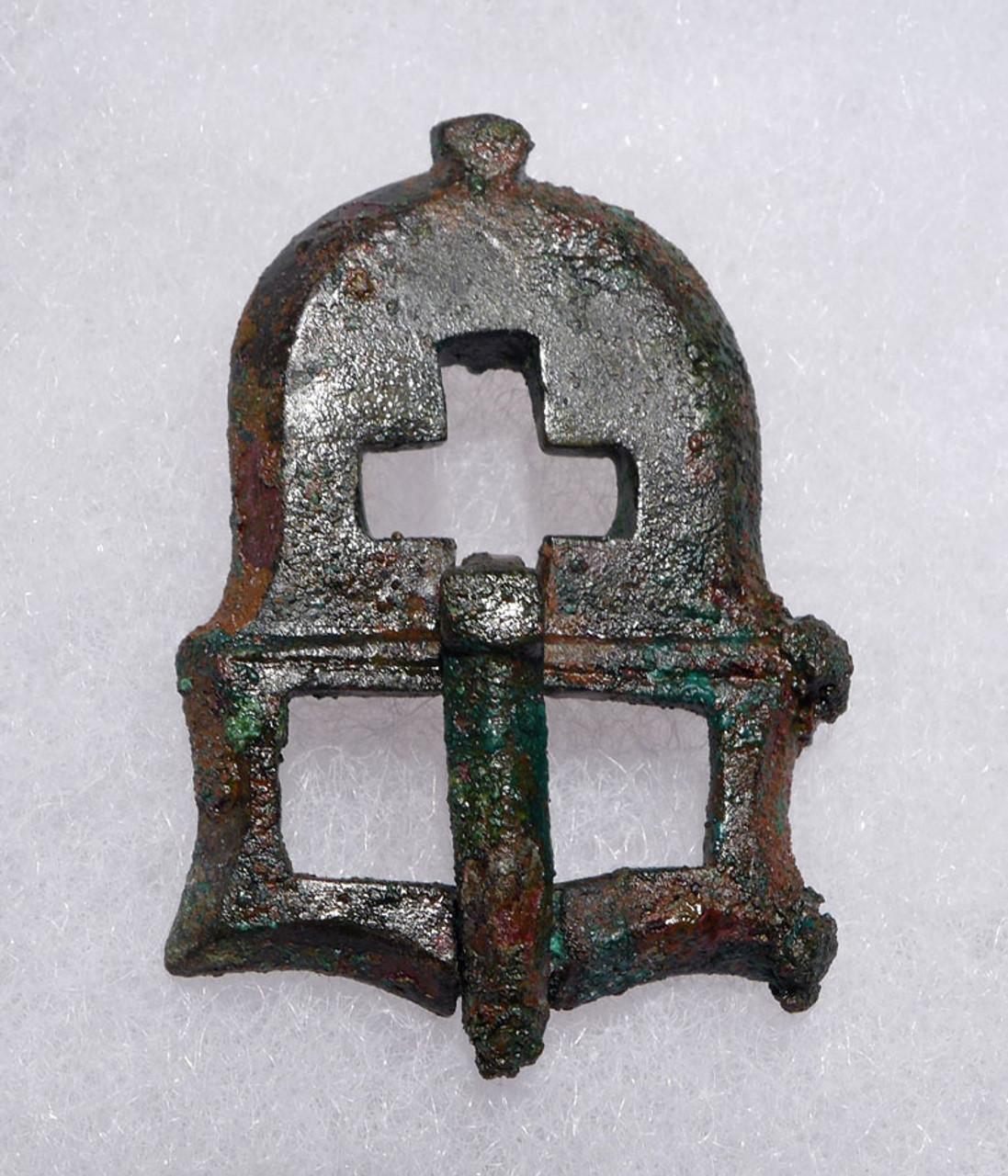 ANCIENT CHRISTIAN ROMAN BYZANTINE STRAP BUCKLE WITH CROSS DECORATION  *R233