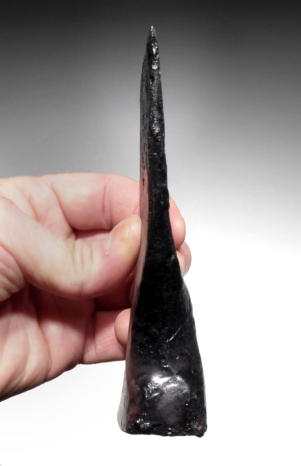 RARE ANCIENT LATE CELTIC IRON SOCKETED AXE OF EXCEPTIONAL