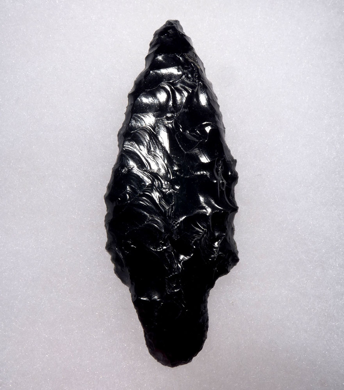 SUPREME LARGE PRE-COLUMBIAN OBSIDIAN ATLATL PROJECTLE SPEARHEAD  * PC319