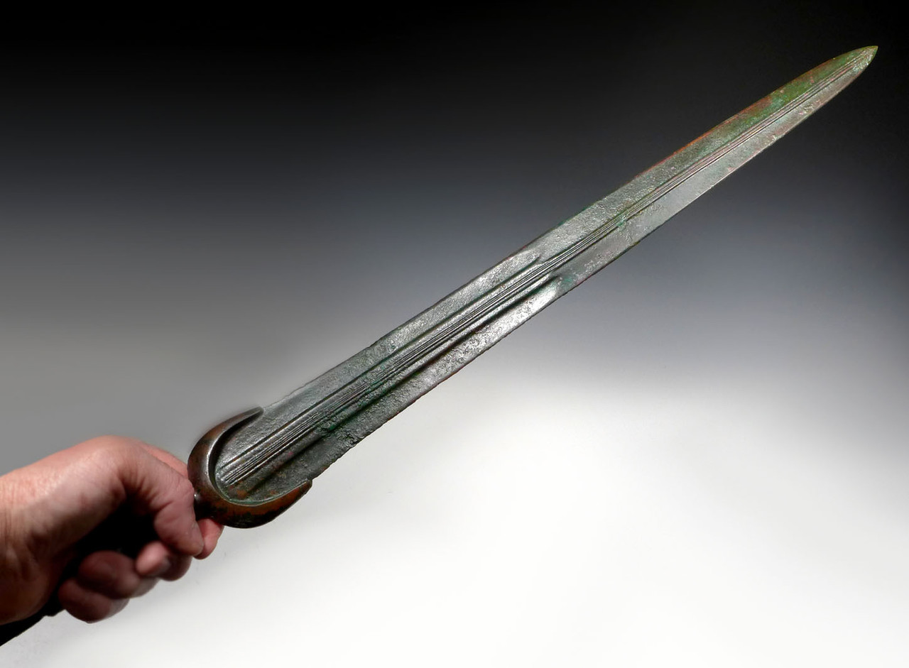 LARGE RARE PRESTIGE SWORD OF THE ANCIENT BRONZE NEAR EASTERN LURISTAN CULTURE  *LUR1000