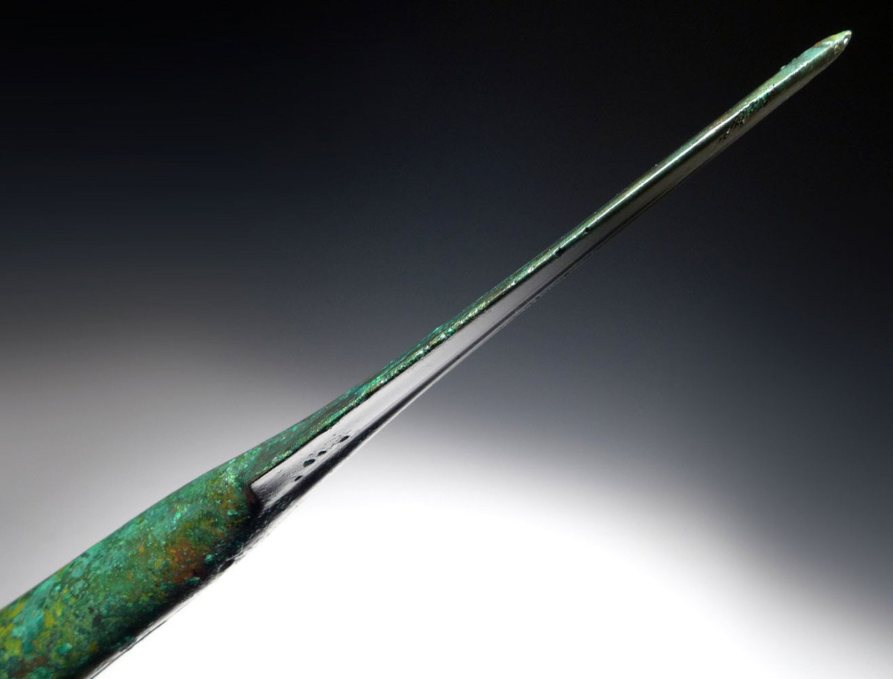 FINEST ANCIENT ACHAEMENID BRONZE THROWING JAVELIN SPEARHEAD FROM THE FIRST PERSIAN EMPIRE  *NE220