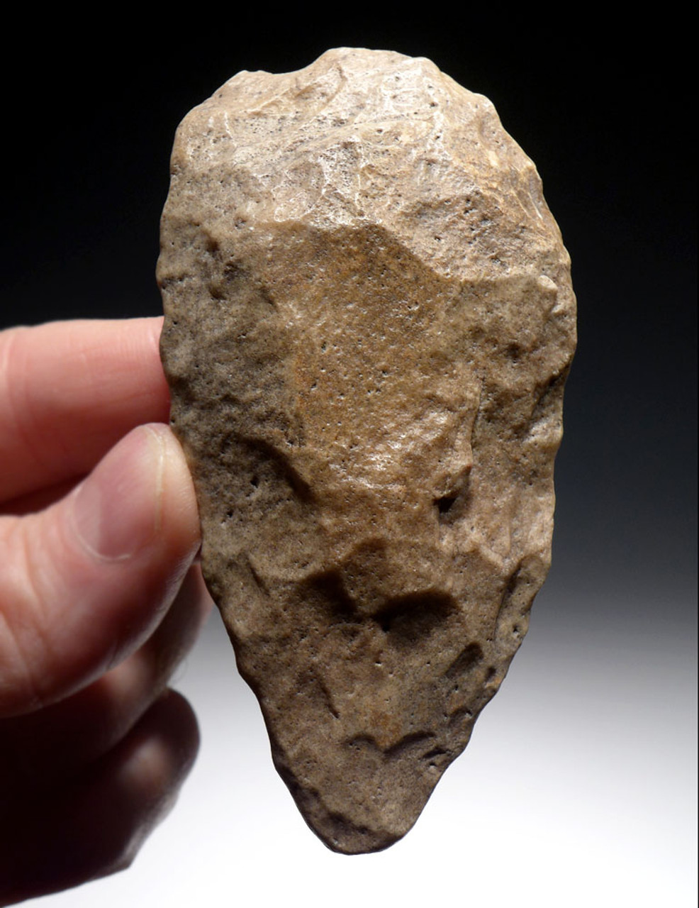  EXCELLENT MOUSTERIAN MIDDLE PALEOLITHIC HAND AXE FROM AFRICA WITH SUPERB WORKMANSHIP  *M419