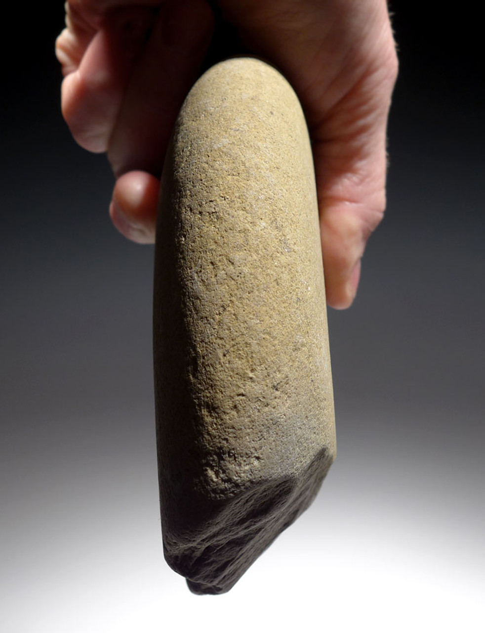 ENORMOUS BONE-SMASHING OLDOWAN PEBBLE CHOPPER AXE FROM EUROPE'S FIRST HUMANS  *PB151