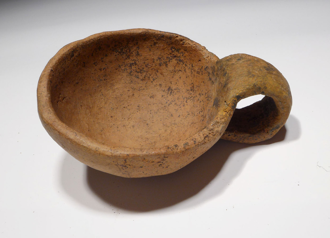 ANCIENT EUROPEAN URNFIELD CERAMIC SERVING LADLE DIPPER FROM THE LAUSITZ CULTURE  *URN7