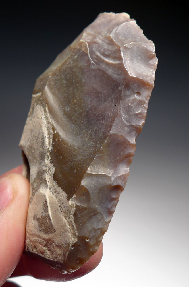 TWO EXCEPTIONAL AFRICAN NEOLITHIC FLINT SIDE SCRAPERS FROM THE